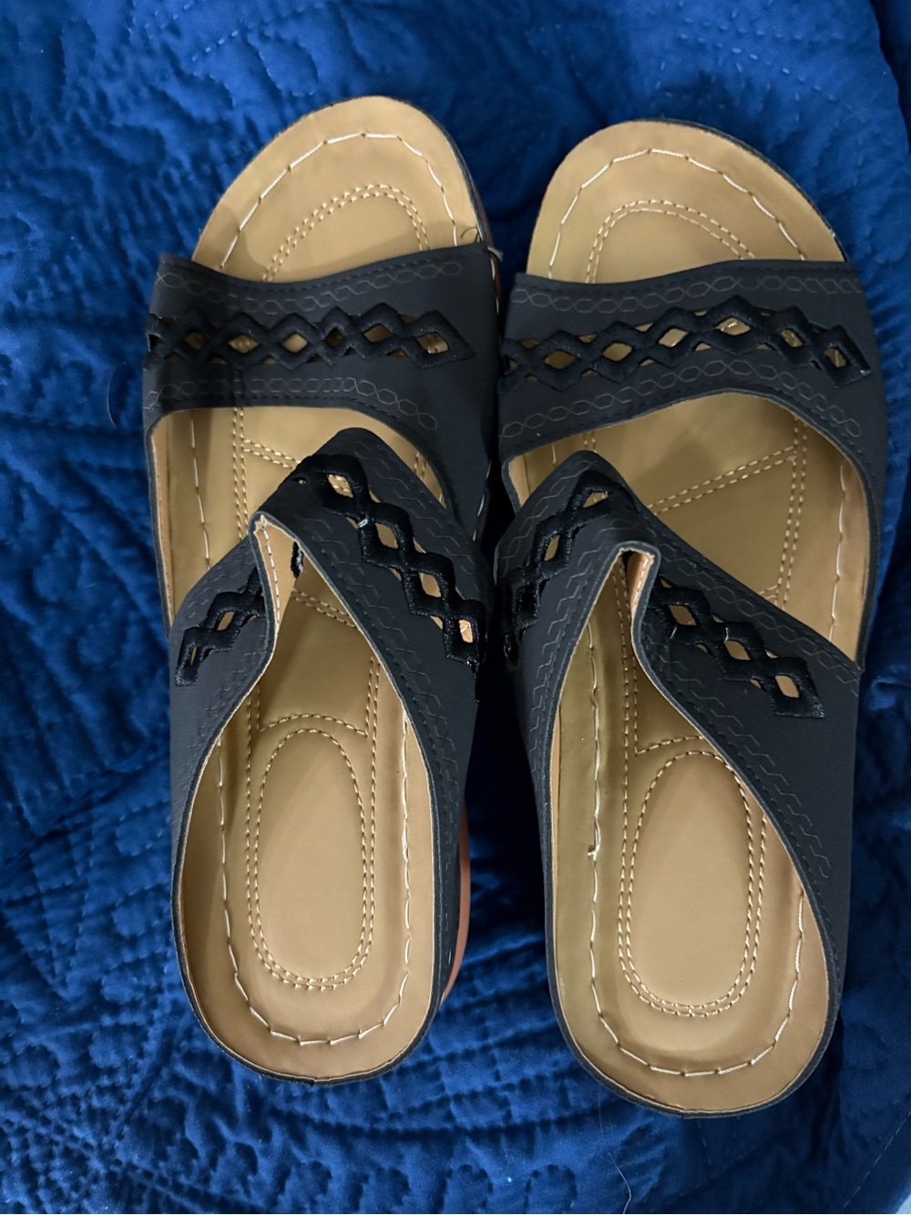 Women’s Black Comfort Slide Sandals